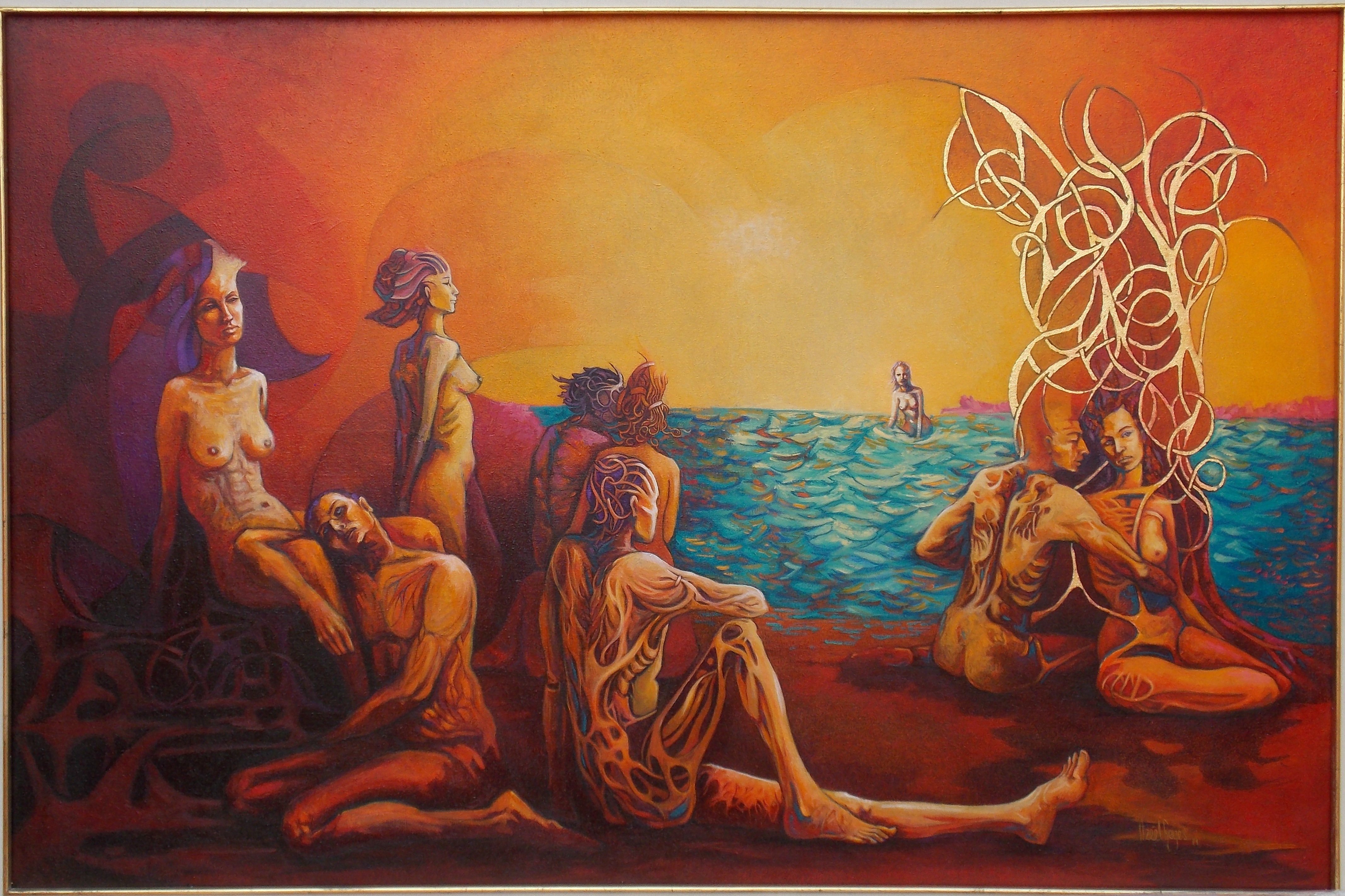 Título: “La playa”
Técnica: óleo sobre tela
Medidas: 80 x 120 cm
Autora: Itzeel Reyes