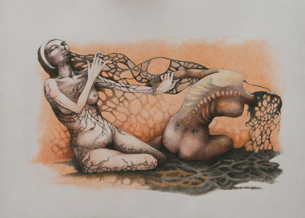 “Desprendimiento en Sepias”
Técnica: Mixta 
(Acuarela y Tinta china)
Medidas: 50 x 70 cm 
Autora: Itzeel Reyes